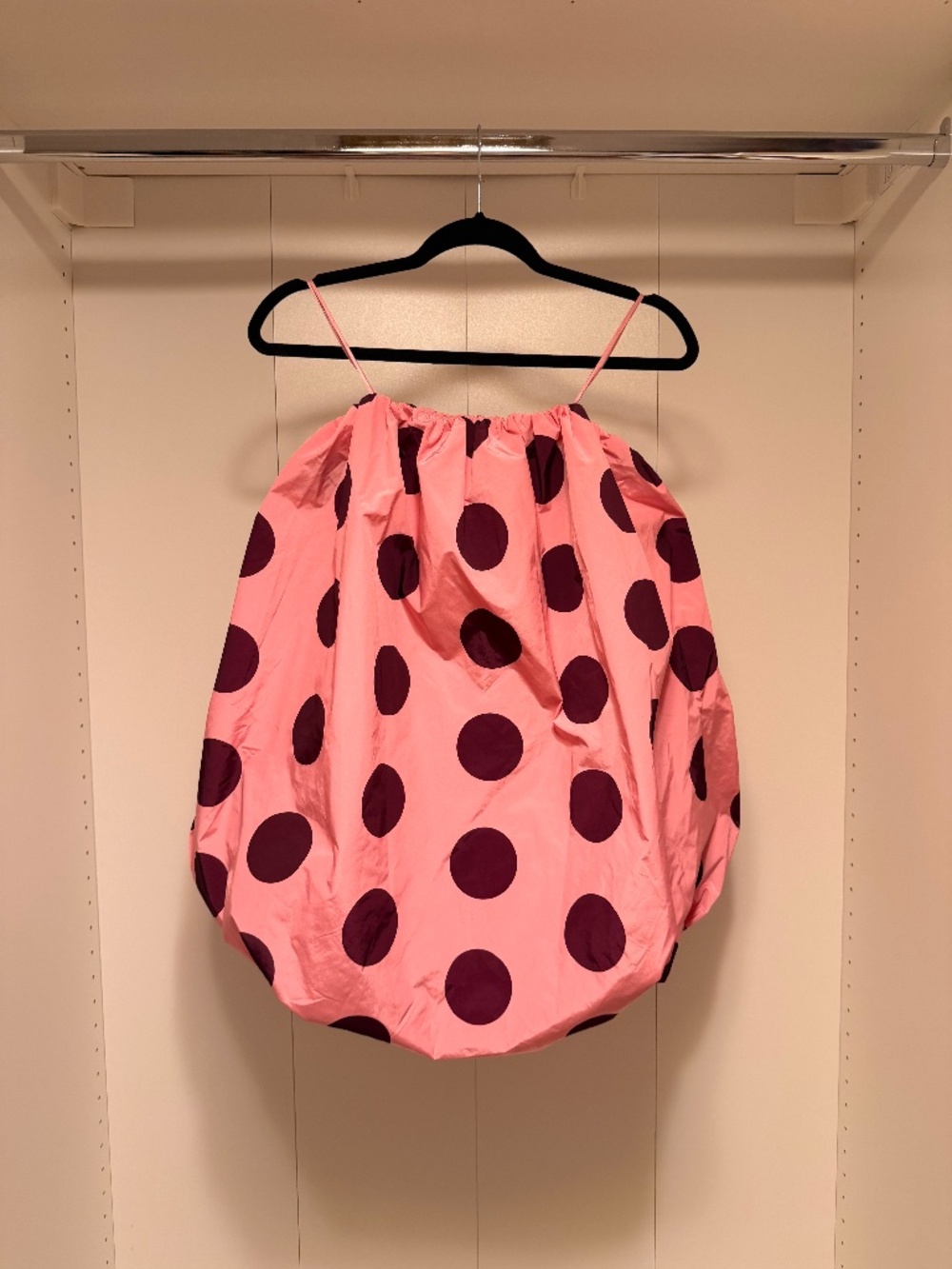 Heyson Strapless Pink Polka Dot Dress